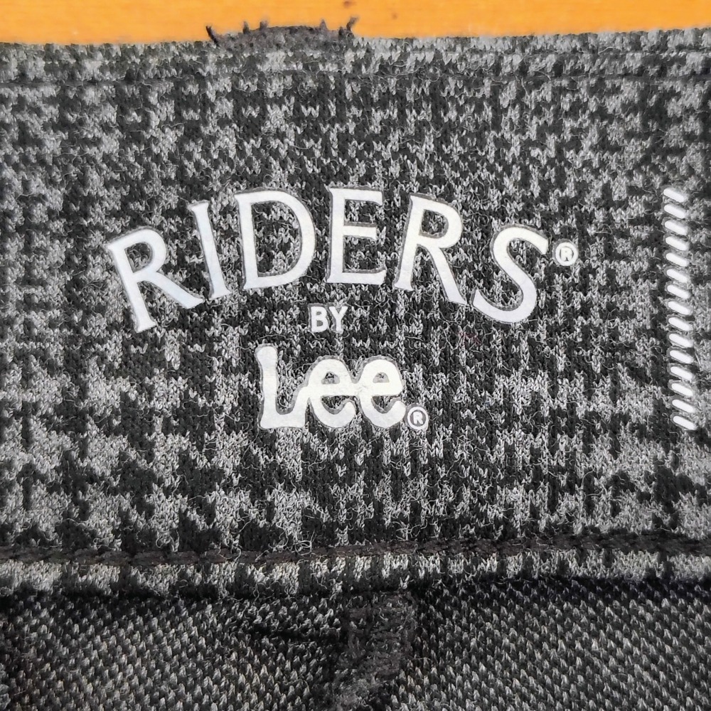 Riders by Lee Womens Grey Glen Plaid Midrise Skirt Size 12M Stretch Straight - Picture 4 of 7